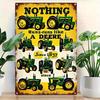 Винтажная металлическая жестяная табличка с изображением трактора John Deere, декор для стены в стиле farmhouse, 30x20 см