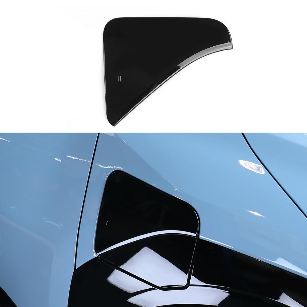 External Accessories Carbon Fiber Car Charging Port Cover Trim For Kia EV3 2024 2025 Car Tuning LHD