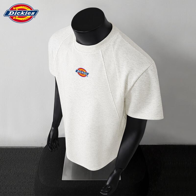 Мужская футболка Dickies свободного кроя, деконструированная, пэчворк
