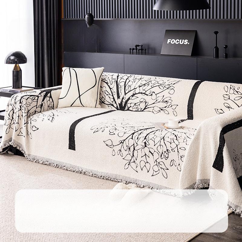 Чехол для дивана Nordic High-Grade Plush Sofa Towel Cover, полотенце, плотное, универсальное, пылезащитное, нескользящее, подушка для сиденья дивана