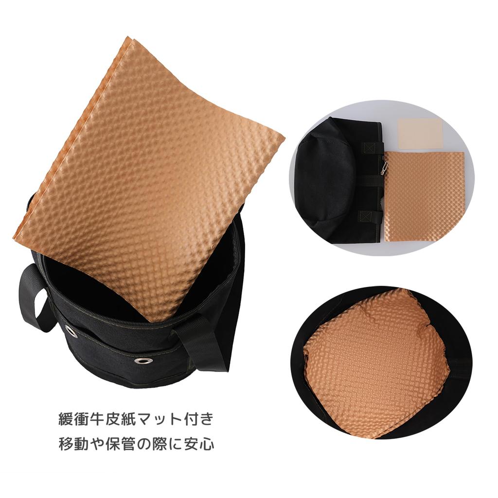 Сумка для переноски праха, Сумка для урны Подходит для 5-7 дюймов (2,5-3,7 дюйма) Цилиндрический, Прочный и Легкий, Легко Носить, Включает Коврик из Коровьей Кожи