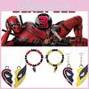 Deadpool Theme Wolverine Movie Character Necklace Bracelet Fashion Keychain