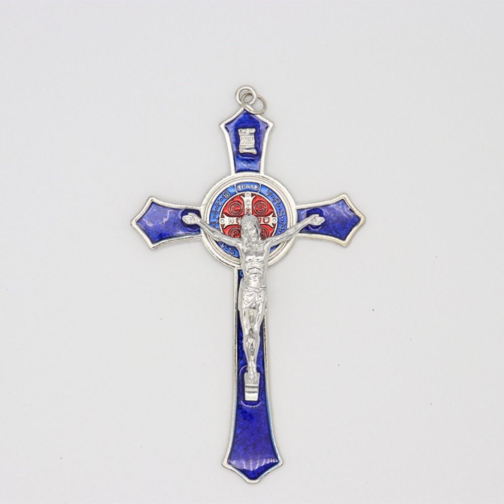 Религиозный амулет католический Иисус Крест Молитва Христос ожерелье ручной работы украшение для дома и офиса