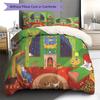 Goodnight Moon Pattern Bedding,Quilt Set Quilt Cover Pillowcase Home Birthday Gift (1 * duvet cover + 2 * pillowcase, without core)