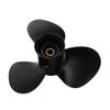 12 1 4in Boat Propeller 3 Blades Aluminium Alloy 13 Tooth Corrosion Resistance Replacement for Outboard Engines 25‑70HP
