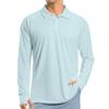 Men's Raglan Long Sleeve Golf Shirt UPF 50+ Lightweight Shirt