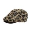 Keep Warm Leopard Print Berets Adjustable Women Newsboy Caps Fashion Lamb Wool Berets Hat  Girl