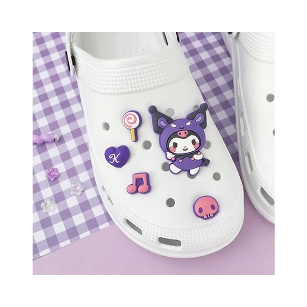 Набор брелоков-подвесок для обуви Kuromi Crocs Украшение для обуви