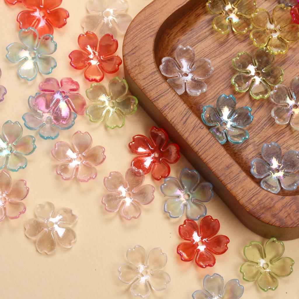 DIY цветок Galsang 14,7 мм ожерелье высокого качества свободные бусины акриловые модные браслеты для изготовления ювелирных изделий 100 шт. серьги новые аксессуары