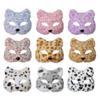 Cartoon Cat Plush Mask Realistic Masquerade Mask Simple Halloween Plush Mask  Carnival Party