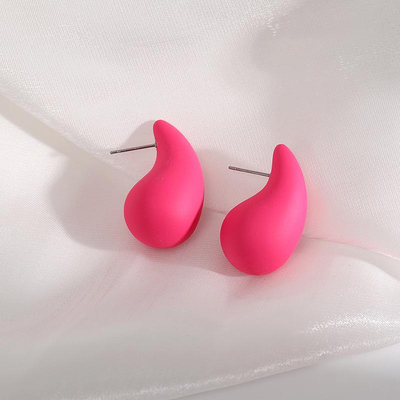 Pinkdudu Модные минималистичные серьги-гвоздики с каплями воды, сладкие конфетные акриловые серьги-гвоздики для женщин, ювелирные изделия, подарки PD1837