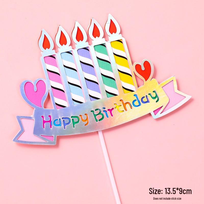 Cute Cartoon Candle Cake Toppers for Kids' Birthday Parties