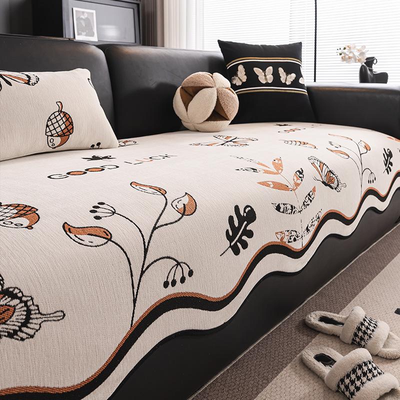 Premium French Chenille Special-Shaped Sofa Cushion, Universal In All Seasons, Non-Slip Cat Scratch Seat Cushion, Cover Cover Cloth