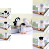 Charming Pink Gray Black Plush Penguin Doll Ultra Soft Stuffed Animal Keychain Gift For Kids And Collectors