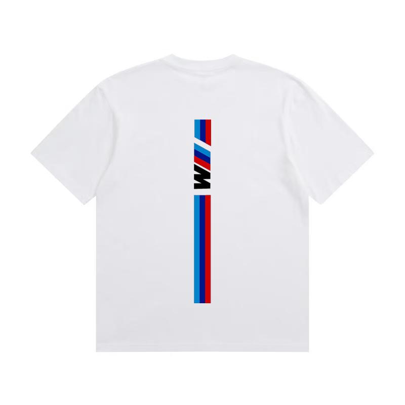 MINISO Летняя унисекс футболка BMW Motorsport 2026 - 100% хлопок, повседневная одежда