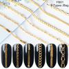1Bag Metal Chain Fashion Crystal Stud Nail Art Decorations Gold Silver UV Gel Polish Manicure DIY Charms Salon