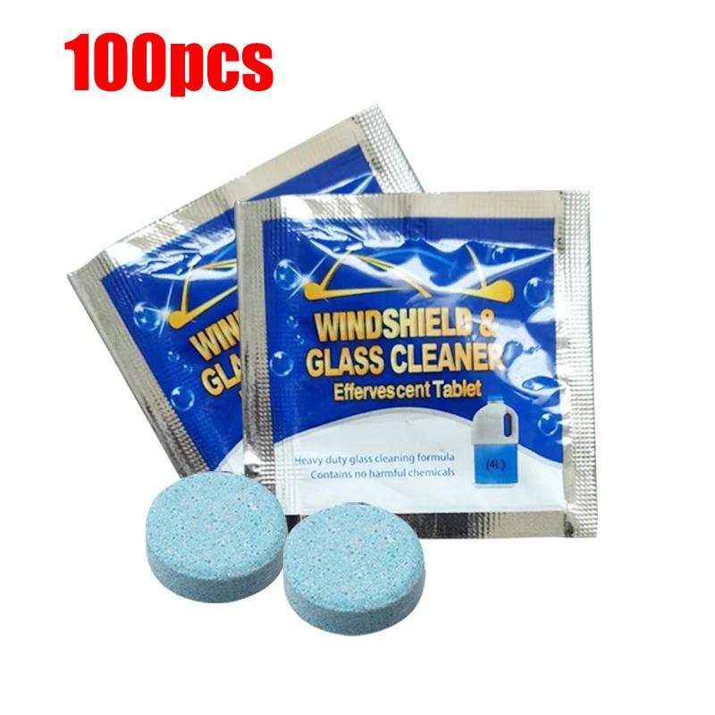 Концентрированные таблетки для мытья лобового стекла автомобиля, шипучая жидкость для мытья автомобиля, твердые таблетки для очистки окон автомобиля