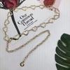 European and American Metal Love Waist Chain Women's Versatile Belt Balm Decorative Dress Waist-hugging Skirt Skirt Skirt Chain
