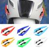 2Pcs Motorcycle Winglets Front Side Spoiler Aerodynamic Wing Set Fixed Wind Wing with Adhesive Decoration Sticker
