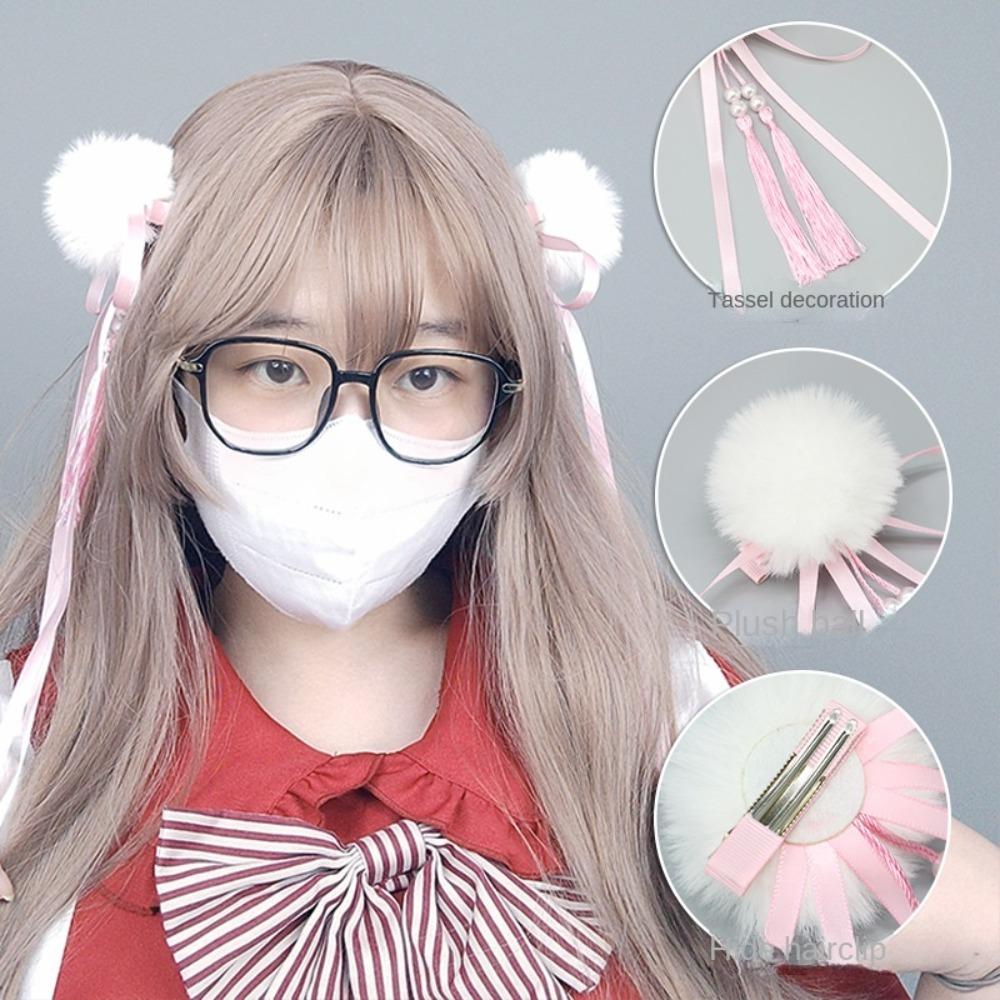 Cloth Bowknot Tassel Hair Clip Barrettes Cosplay Headwear Fashion Chinese Style Hairpin Party