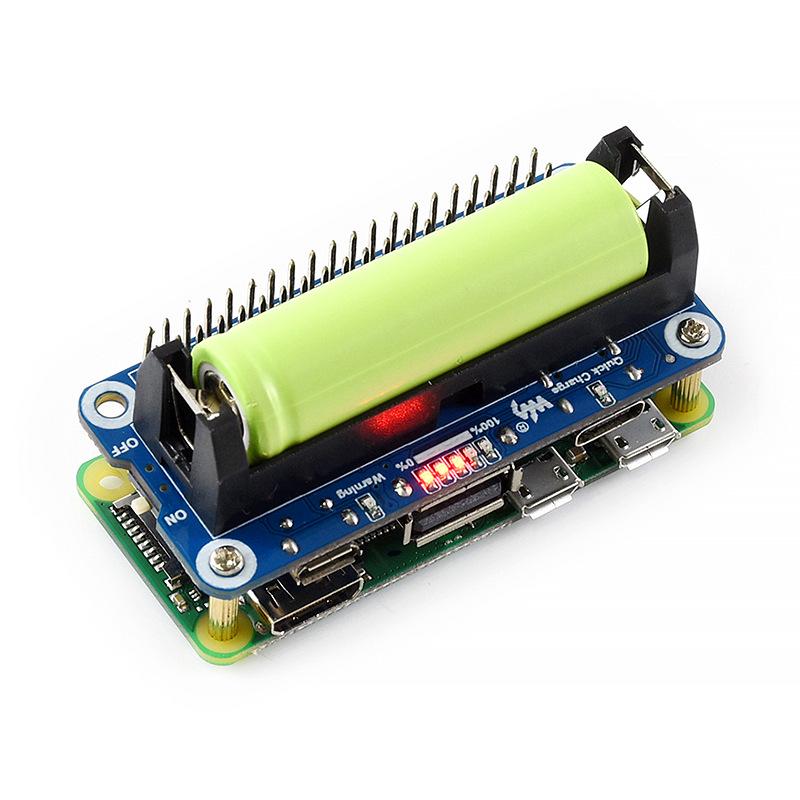 Raspberry Pi 4 Model B LiPo Battery Expansion Board: 5V Bidirectional Fast Charging, Compatible with 3B+/Zero W