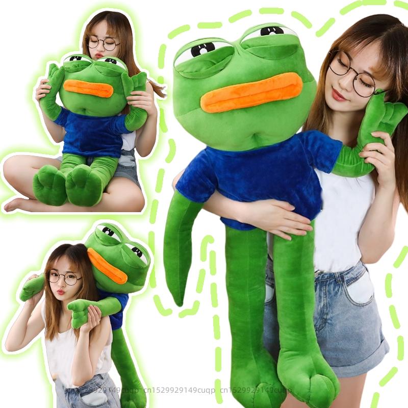 1pc 50-90cm New Cute Magical Expression Long Legs Frog Sad Kawaii Animal Soft Plush Doll Toy Girls and Boys Gift