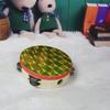Rainbow Wood Hand Held Drum 8/10-Inch Children's Drum Durable Tambourine  Musical Instrument
