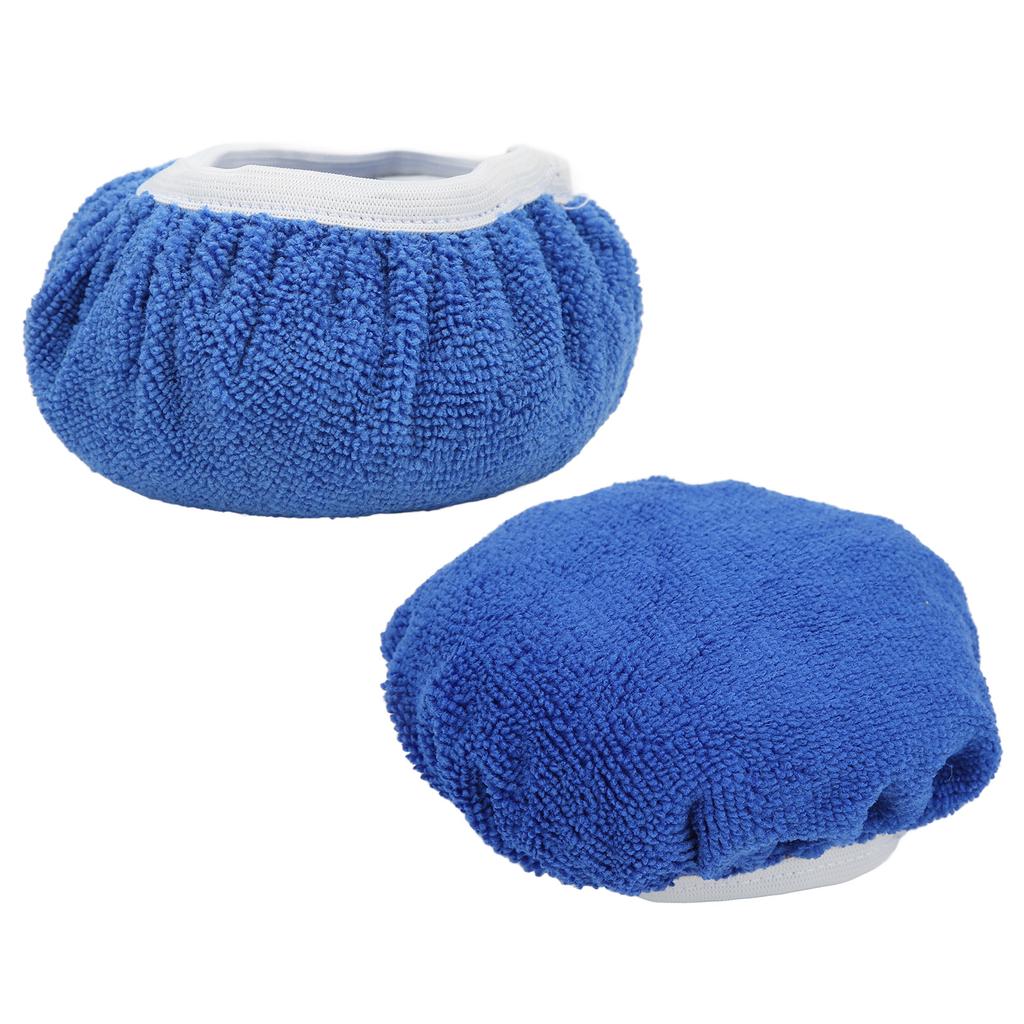 20 Pieces Car Polishing Bonnet Pads Microfiber Waxing Buffing Cover for 5 To 6in Auto Polishers