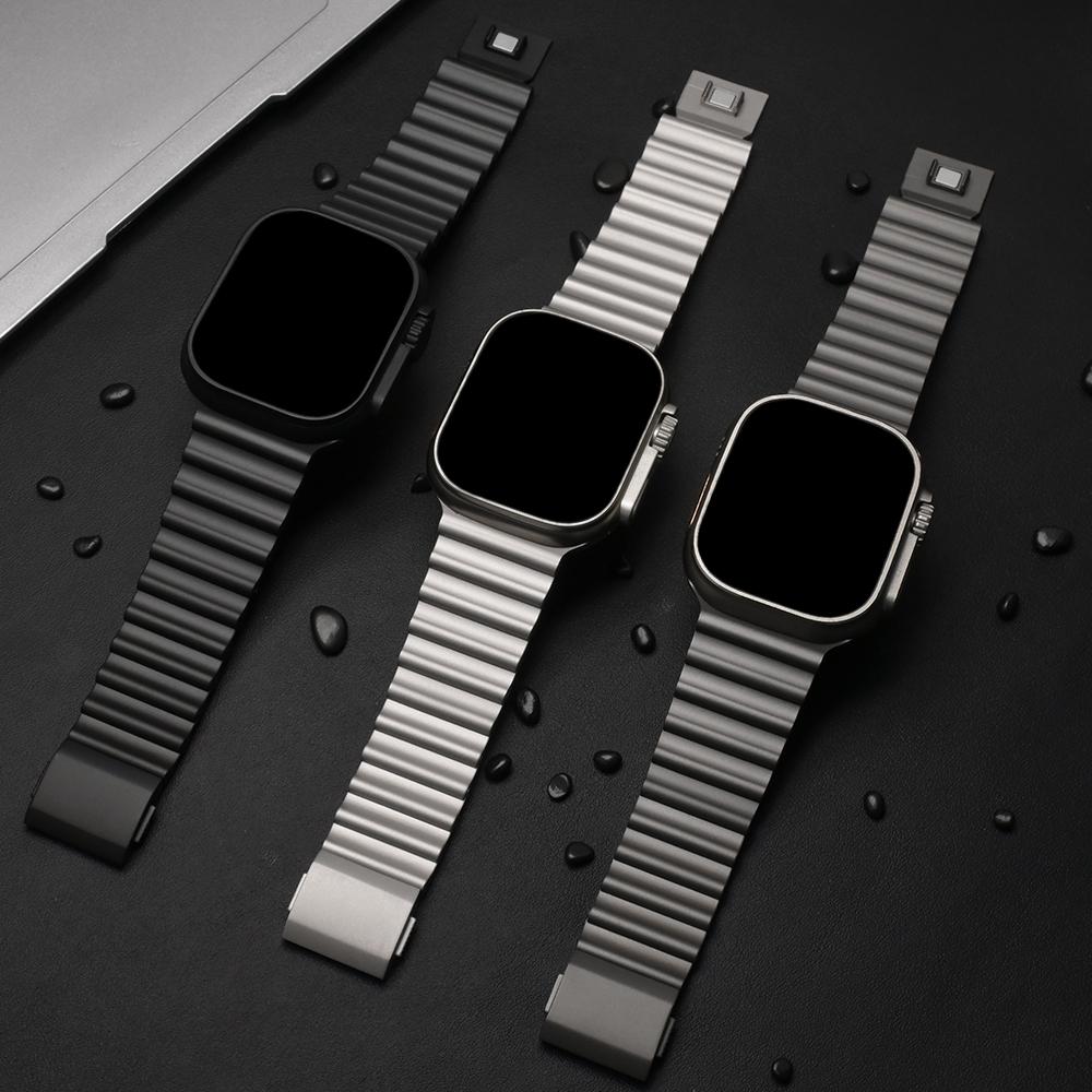 Ремешок из нержавеющей стали для Apple Watch 49 мм Ultra 3 2 Браслет Мужской Металлический Ремешок для Iwatch Серии 11 10 46 мм 7 8 9 45 мм SE3 44 мм