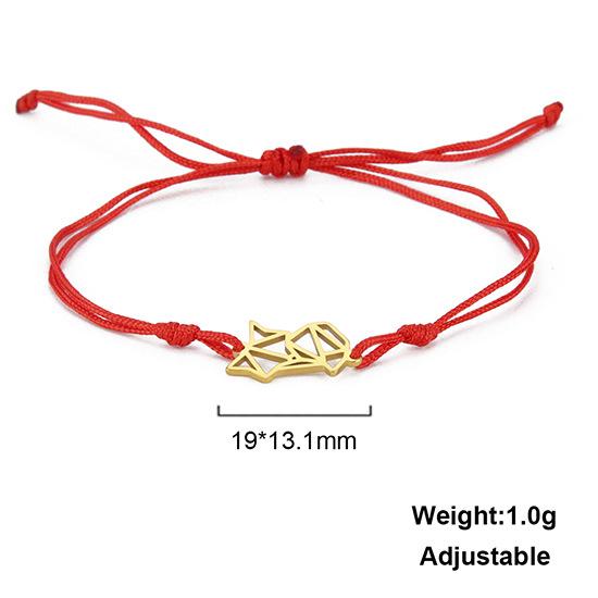 Retro Stainless Steel Personality Witch Knot Dog Paw Bracelet