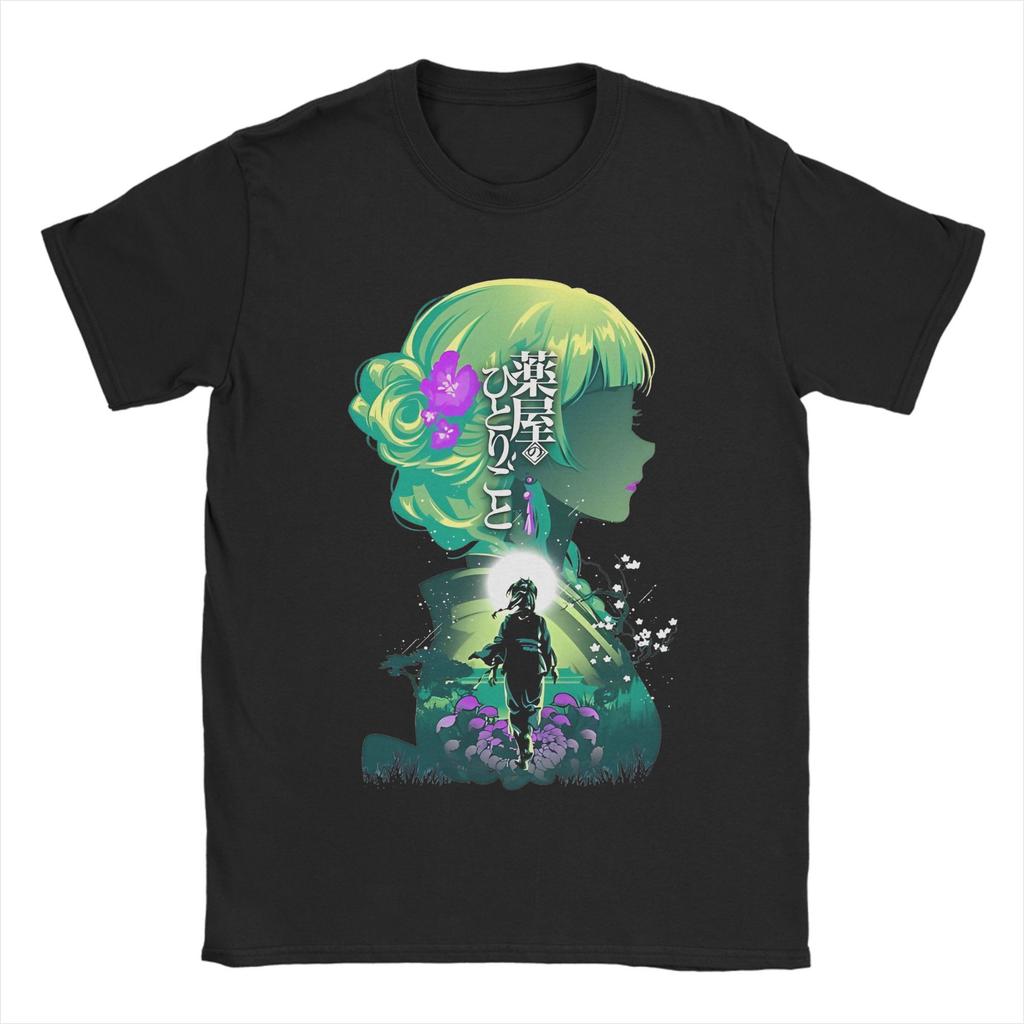 Print Maomao and Jinshi Anime T-Shirt For Men Women Crewneck Short Sleeve Clothes The Diaries Cotton Summer Clothing