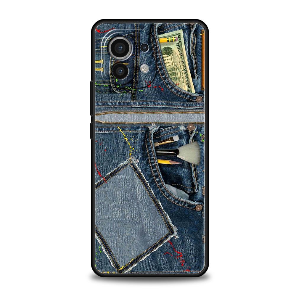 Чехол-накладка из кожи с узором для Xiaomi Mi 17 Pro Max 15 14 13 12 11 Ultra 15T 14T 13T 12T 11T Pro Lite Мягкий ТПУ корпус