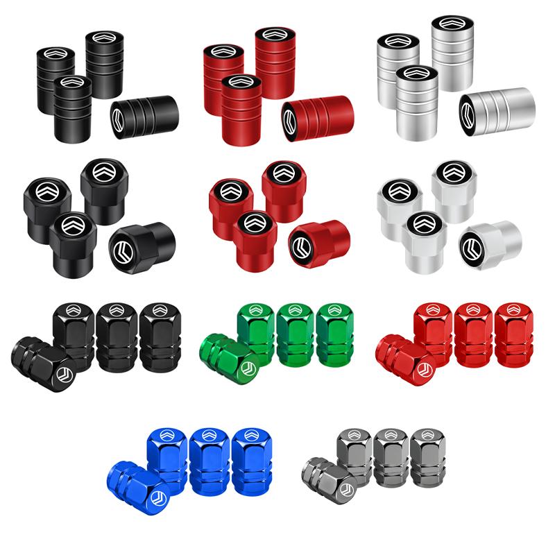 APF2 1Set Car Styling Metal Wheel Tire Valve Caps Dust Accessories For Citroen C1 DS3 C2 C3 Vts C4 Saxo C4L C5 C6 C8 Xsara C3-XR