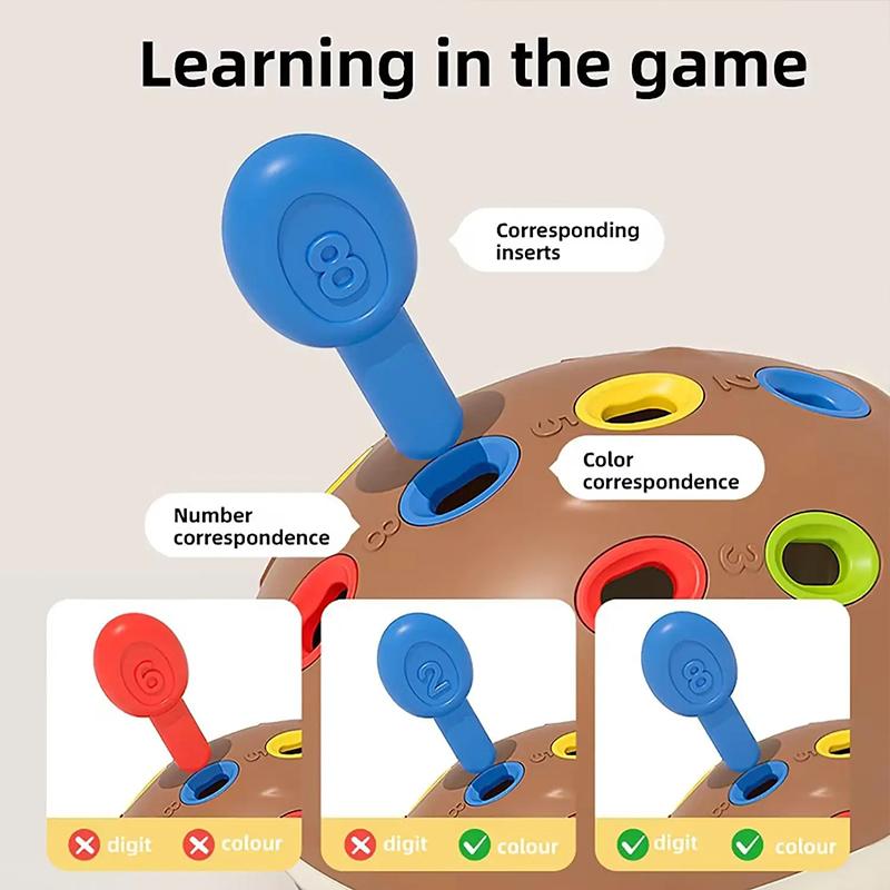 Children's Early Education@Training Puzzle Small- Hedgehog Toy Intelligence Development Hand-Eye Exercise*Baby Holiday0 Toy Gift