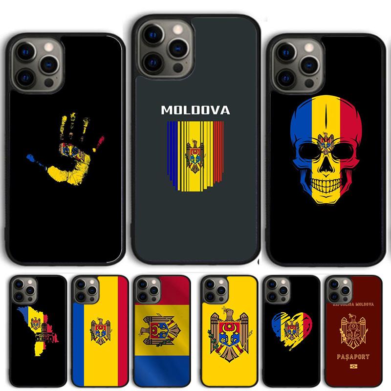 Чехол для телефона с флагом Молдовы для iPhone 17 Air 15 16 14 13 12 Pro Max 11 Pro Max Plus Coque Shell