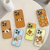 Милый чехол R-rilakkuma-S для телефона, мягкий ТПУ, приятный для кожи, для серий iPhone 17/16/15/14/13/12/11: PRO, MAX, PLUS, Mini