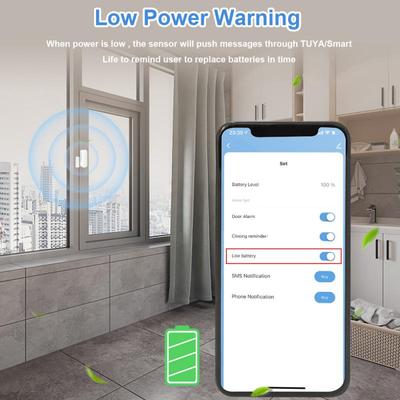 Умный датчик двери и окна Tuya ZigBee Умный дом Беспроводные датчики открытия и закрытия дверей Приложение Удаленная сигнализация Работа с Alexa Google Home