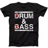 Drum & Bass Ром и Любители Задниц Шутка Фраза Смешной Музыкальный Подарок Футболка Черная Футболка Хлопок Свободная Оверсайз Футболка Уличная Одежда Женская Мужская Одежда