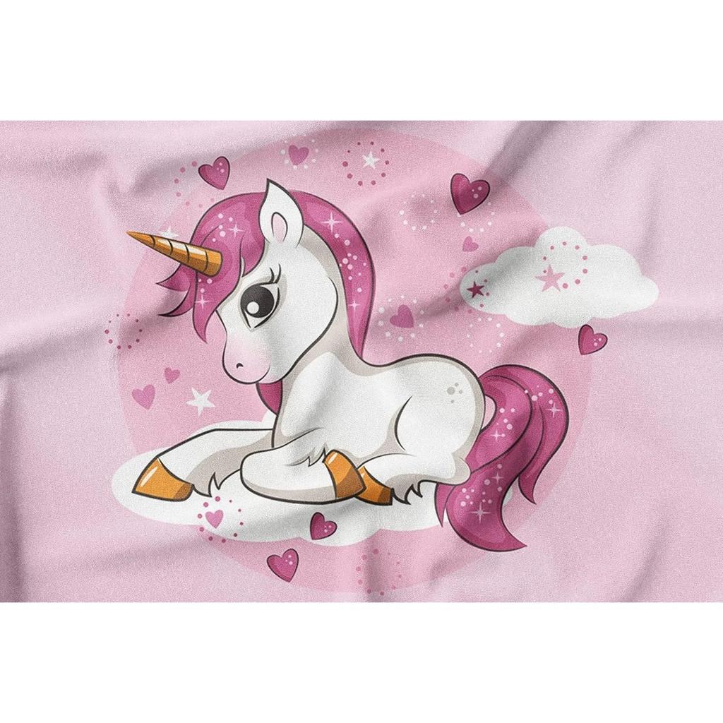 Постельное белье с единорогом Детский постельный комплект с пододеяльником и 2 наволочками, мультяшное микрофибровое мягкое постельное белье для девочек