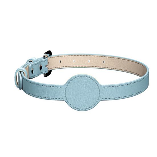 Ошейник для кошек из искусственной кожи с GPS-навигацией, однотонный ошейник для домашних животных, регулируемая длина, простая установка, водонепроницаемый ошейник для домашних животных