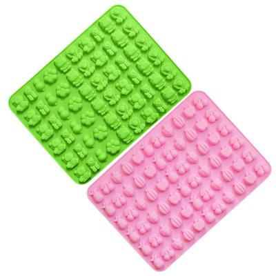 Креативная форма животных и фруктов, быстрая разборка, силиконовый пищевой лоток для кубиков льда для столовой, форма для конфет