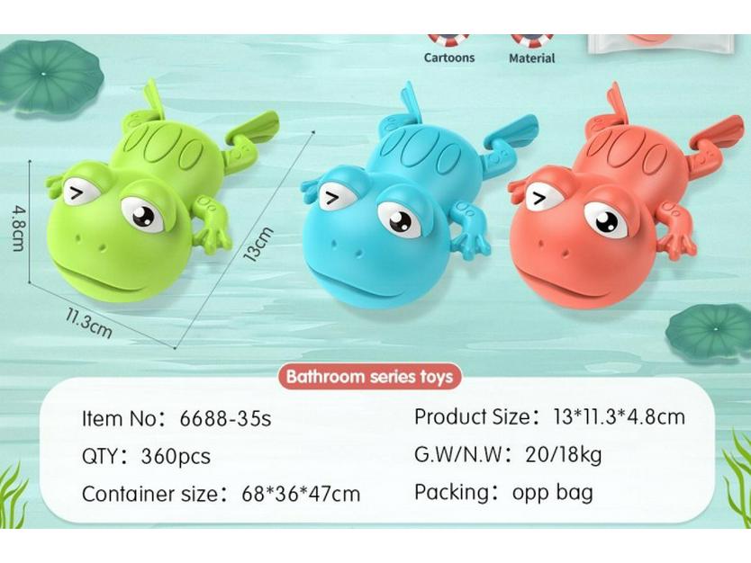 Заводные игрушки для ванной: Желтая утка и черепаха рыба-клоун для детей