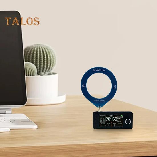 0,5-108 МГц портативный мини-радио перезаряжаемый карманный размер 1,9-дюймовый IPS экран вседиапазонный радиоприемник HF/SW/MW/VHF радио