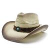 National Woven Travel Cycling Straw Hat High-End Sense Men And Women European And American Western Cowboy Hat