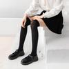 1 пара тонких однотонных бархатных носков JK Leg Socks, носки с тонкими влагоотводящими свойствами, носки выше колена, студенческие носки