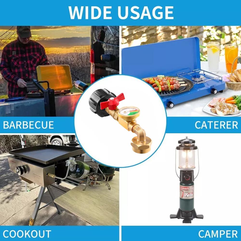 Переходник с 20 фунтов на 1 фунт для кемпинговых газовых баллонов, адаптер для заправки, угловой газовый соединитель на 90 градусов, баллоны Conn X2W8