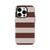 Чехол-бампер с полосками в земляных тонах для IPhone 16 15 14 13 12 11 X XS XR XSMAX 7 8 Pro Max Plus Двухслойная задняя крышка