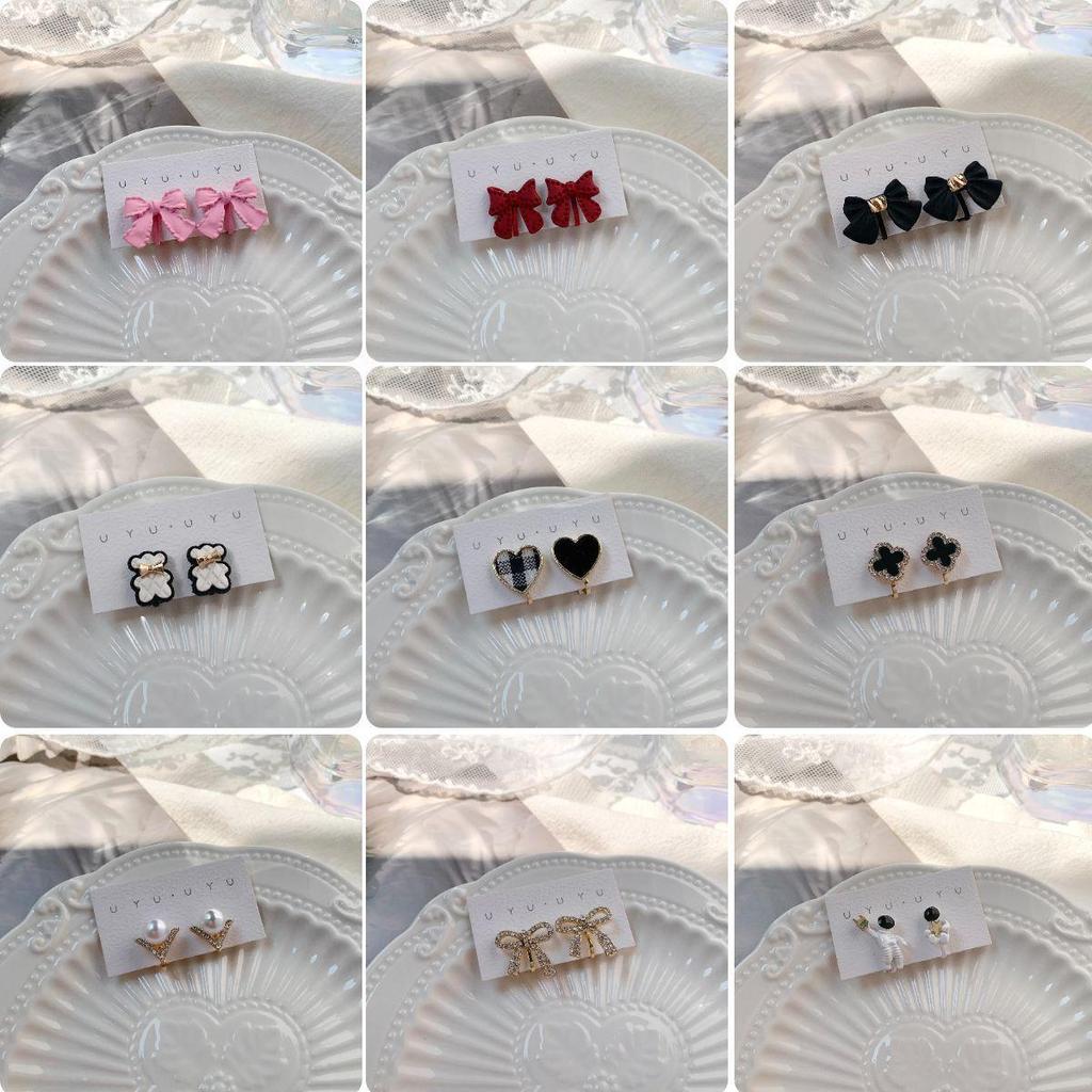 Непрокалываемые серьги-клипсы Dongdaemun для женщин — свежий и сладкий стиль