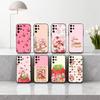 S-StrawberryS Винтажный S-Shortcake Чехол для телефона для Samsung S25,24,23,22,30,21,10,9,Ultra,Plus,Lite,FE,4,5 G Мягкий черный чехол