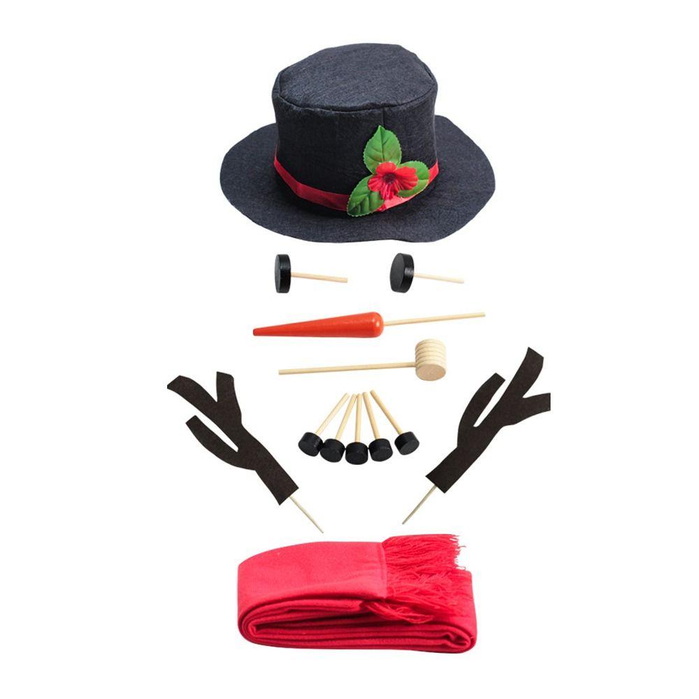 Scarf Snowman Dressing Making Kit Carrot Noses Christmas Snowman Kit Winter